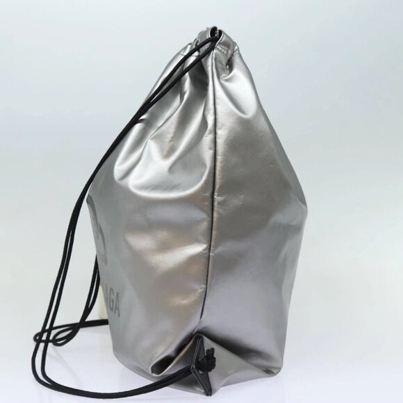 BALENCIAGA BB Explorer Backpack Nylon Silver 593648 Auth 74772V - Picture 5 of 14